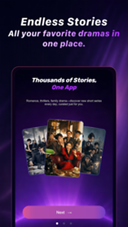 PURPLECAK app screen 1