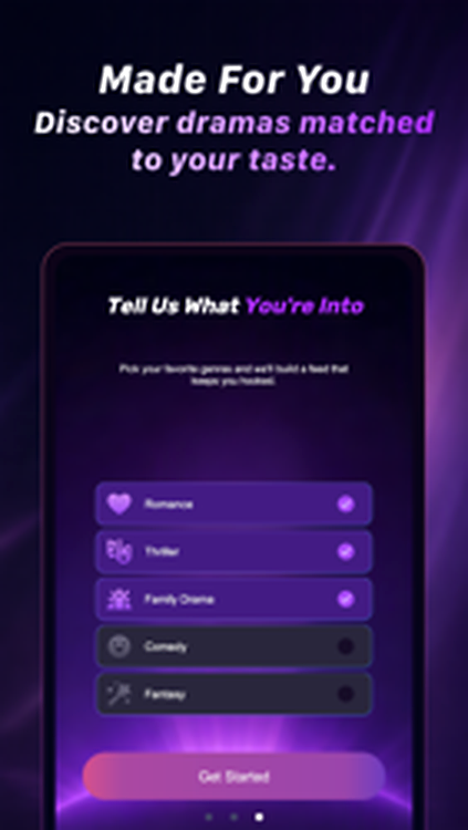 PURPLECAK app screen 3